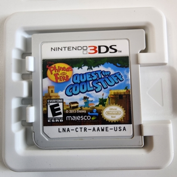 Nintendo 3DS Disney Phineas And Fear Quest For Cool Stuff Game 2013 - Picture 3 of 4